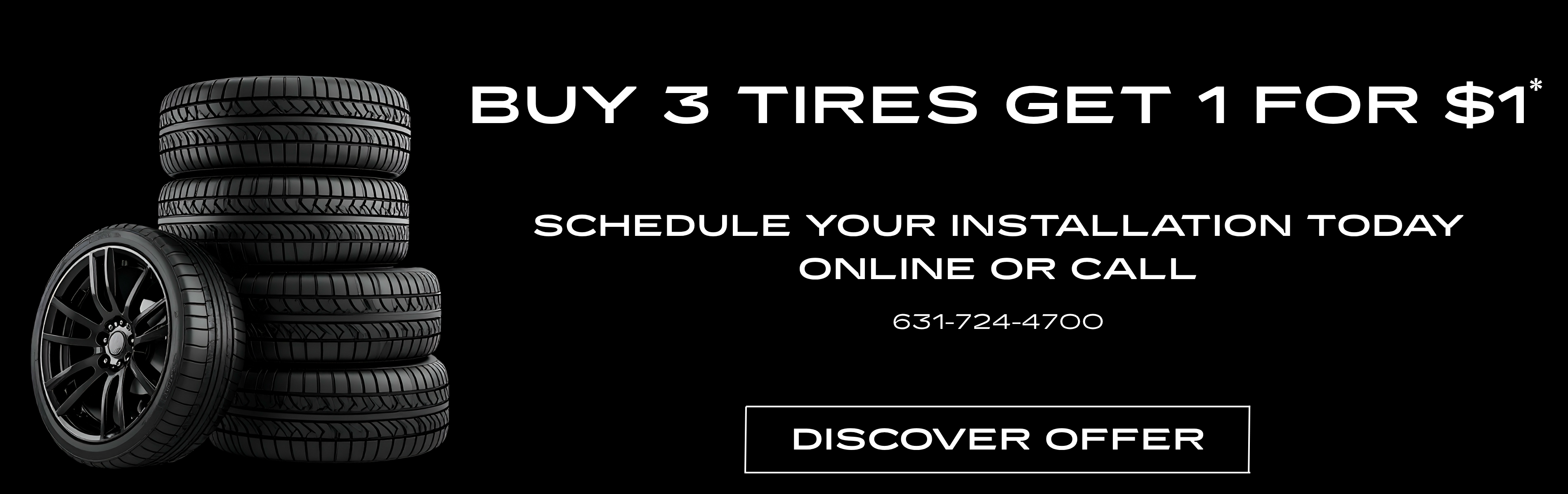 Buy 3 tires get 1 for $1