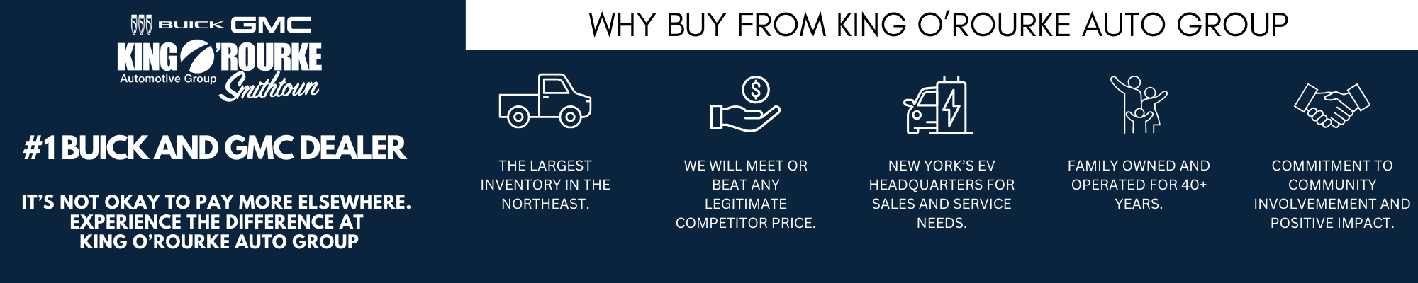 #1 Buick and GMC Dealer King O'Rourke Buick GMC in Smithtown NY