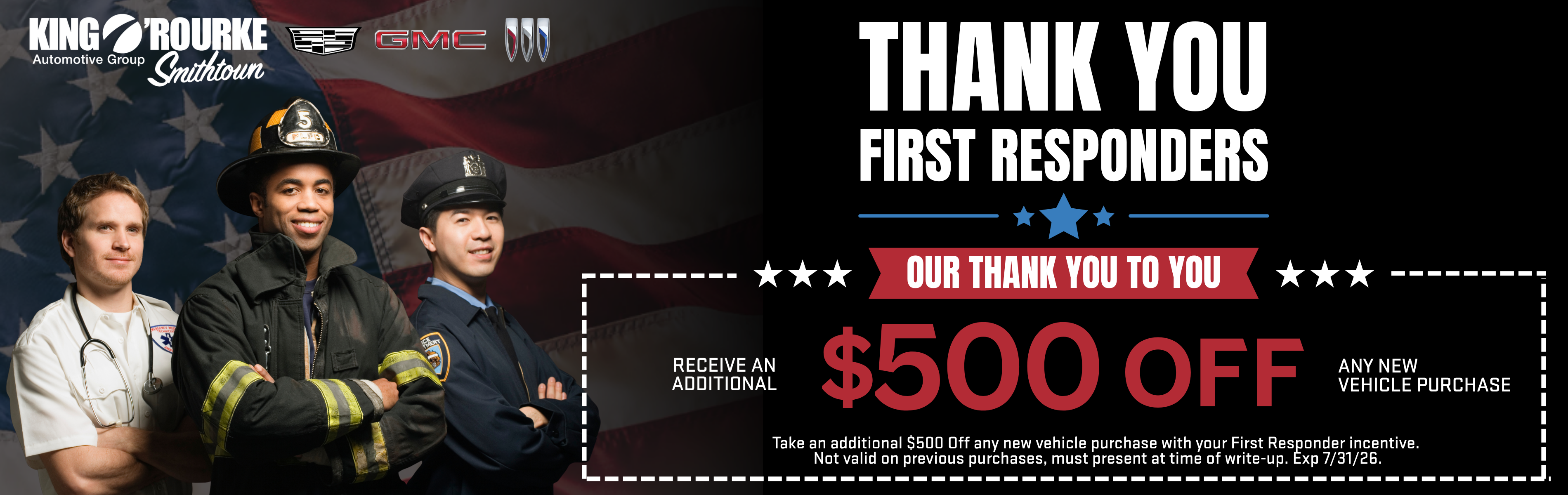 First Responder Special Offer GMC Buick